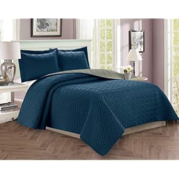 Amazon.com: Elegant Comfort Luxury 3-Piece Bedspread