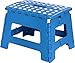 Utopia Home Folding Step Stool - Foot Stool with 9 Inch Height - Holds Up to 300 lbs - Lightweight Plastic Foldable Step Stool for Kitchen, Bathroom & Living Room (Blue, 9 Inch (Pack of 1))