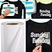 Heat Transfer Vinyl HTV for T-Shirts 12 Inches by 12 Feet Roll (White)