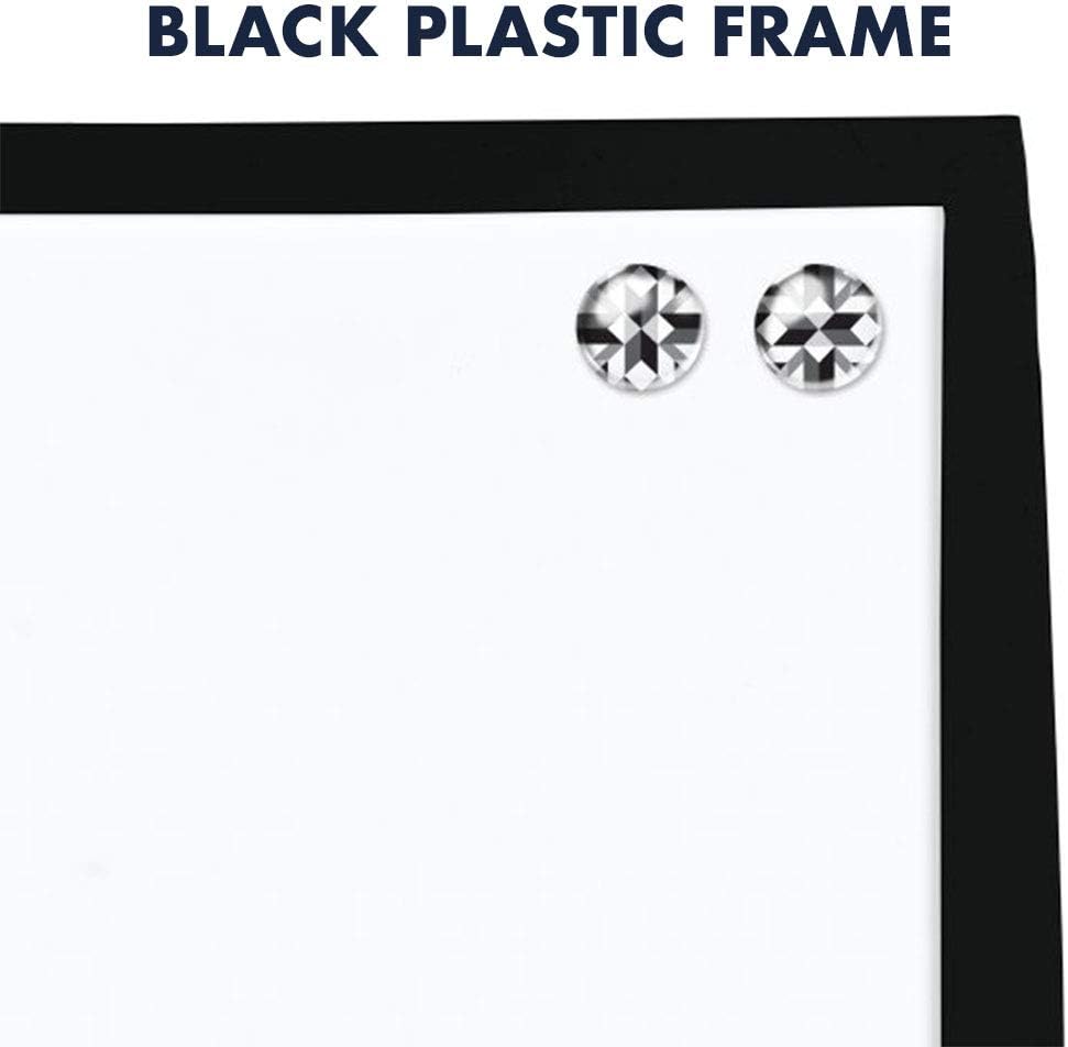 Quartet Combination Magnetic Whiteboard & Corkboard, 17" x 23", Combo White Board & Cork Board, Curved Frame, Perfect for Office & Home Decor, Home School Message Board, Black (41723-BK) : Office Products