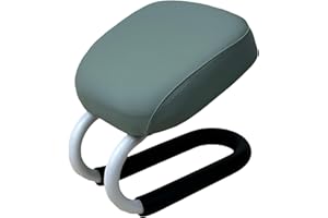 AOSEKAA 1 Kneeling Meditation Bench, Ergonomic Meditation Stool with Anti-Slip Pad, Metal Frame & PU Leather Sponge pad, Portable for Stretching Exercise, Mindfulness, Adults, Light Turquoise