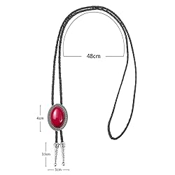 Bolo Tie with Natural Stone for Men Vintage