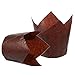 Cupcake Liners Tulip 100-Piece - Bulk Decorative Paper Cupcake and Muffin Baking Cups for Weddings, Birthdays, Baby Showers, Brown