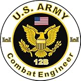 United States Army MOS 12B Combat Engineer Decal Sticker 3.8