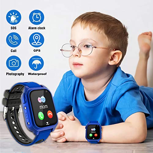 PTHTECHUS Kids Smartwatch Phone IP67 Waterproof GPS Tracker