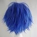S-noilite Unisex Cosplay Short Straight Hair Wig Women Mens Anime Comic Con Party Dress Wigs Dark Blue