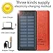 Solar Charger Ruipu 24000mAh Portable Charger Power Bank Battery Pack With Three Outputs For iPhone iPad Tablet Samsung HTC Android Phone And More
