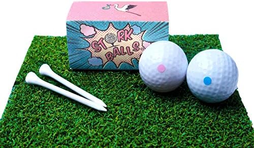 Gender Reveal Golf Balls Exploding- Gender Reveal Party, For Golf Enthusiasts, 1 Blue Golf Ball and 1 Pink Golf Ball, 2 Golf Tees Included!, Surprise Fun for Expecting Mom and Dad