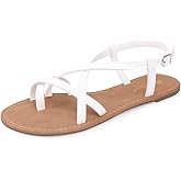 Women's Gladiator Flat Sandals Fisherman Strappy Sandals Ankle Strap Sandals