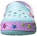 Crocs Kids' CrocsLights Rainbow Heart Light-Up Clog (Infant/Toddler/Little Kid/Big Kid), Ice Blue, 10 M US Toddler