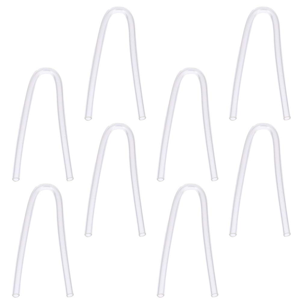 ULTECHNOVO 8 Pcs Hearing Aids Tubes Preformed BTE Hearing Aid Earmold Slim Tube Hearing Aid Replaceable Tube Amplifiers Ear Tubes for Hearing Aids