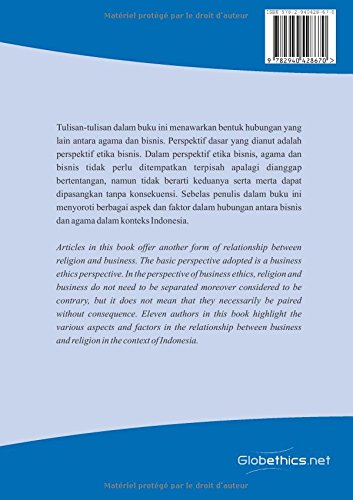 Etika Ekonomi Dan Bisnis Perspektif Agama Agama Di Indonesia Economic And Business Ethics Religious Perspectives In Indonesia Wijaya Yahya 9782940428670 Amazon Com Books