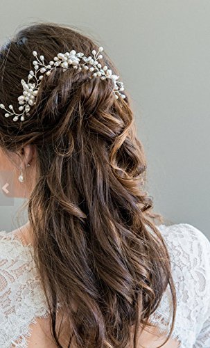 iMagitek 2 Pack Wedding Bridal Decorative Hair Pins Pearl Chopstick Hair Stick Accessories Hairpins for Women and Girls