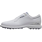 Jordan ADG 5 Golf Shoes (FQ6642-100, White/Emerald Rise/Grape Ice) Size 7