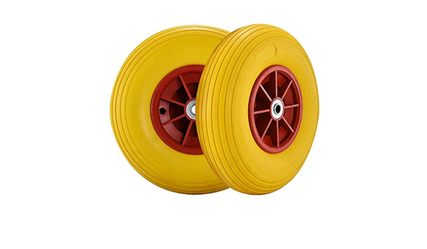 Platane 2 Piezas x 13” PU Rueda de Repuesto Caucho macizo a ...