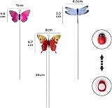 SNAIL GARDEN 60 Pcs Garden Stakes Butterflies Dragonflies Ladybugs Bees Outdoor view 4