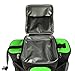 Isolator Fitness 3 Meal ISOBAG Meal Prep Management Insulated Lunch Bag Cooler with Stackable Meal Prep Containers, ISOBricks, and Strap - MADE IN USA (Black/Neon Green Accent)