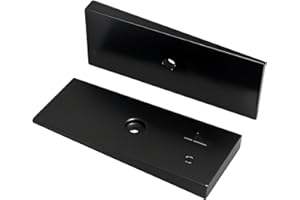 KPALAG 2 PCS 2" 4° Steel Leaf Spring Shims Angle Correction Universal Suspension Axle Shims Black