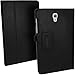 iGadgitz Premium Black PU Leather Folio Case Cover for Samsung Galaxy Tab S 8.4