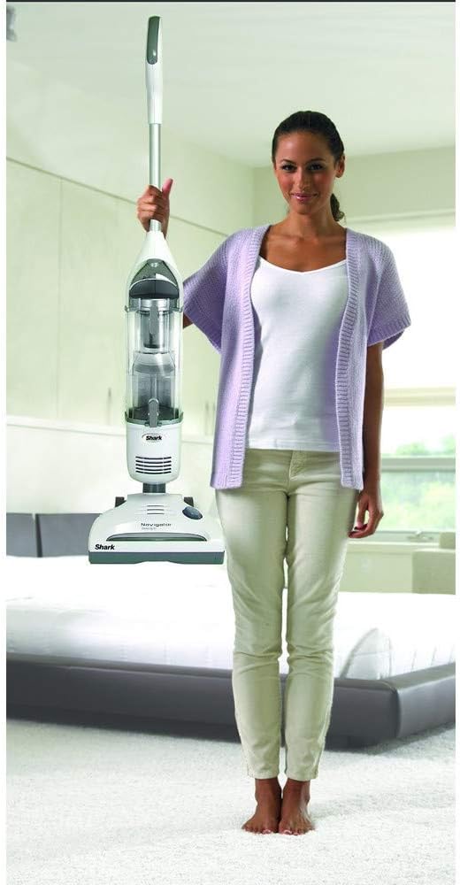 Shark Navigator Freestyle Upright Stick Cordless Bagless Vacuum for Carpet, Hard Floor and Pet with XL Dust Cup and 2-Speed Brushroll (SV1106), White/Grey - Household Upright Vacuums