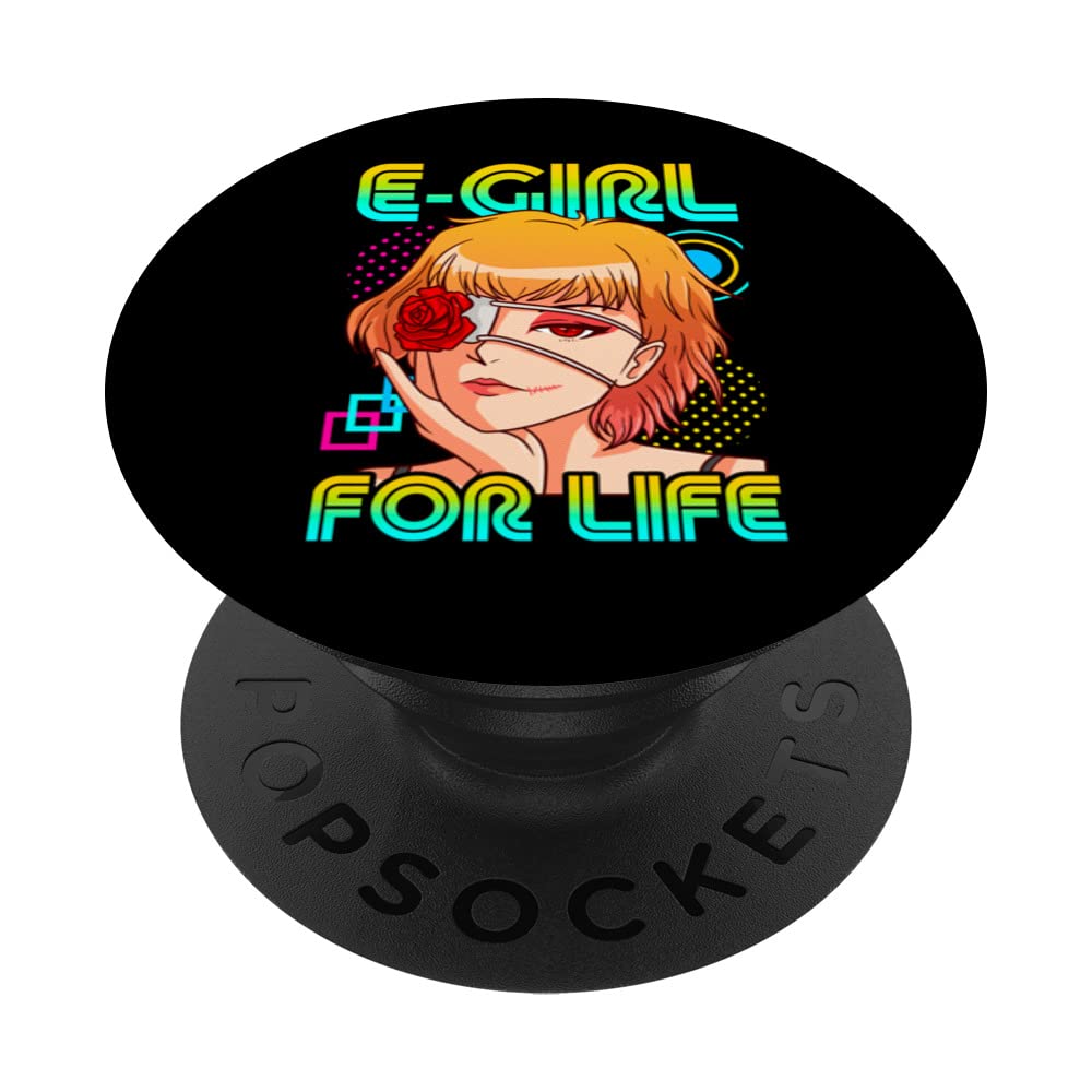 E-Girl for Life Teenager Girls and Alternative Womens PopSockets Swappable PopGrip