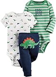 Carter's Baby Boys 3 Pc Back Art 126g342, Green, 12 Months