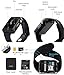 Bluetooth Smart Watch - WJPILIS Touch Screen Smart Wrist Watch Smartwatch Phone SIM Card Slot Camera Pedometer Sport Tracker Compatible iOS iPhone Android Samsung LG Men Women Kids (Black)