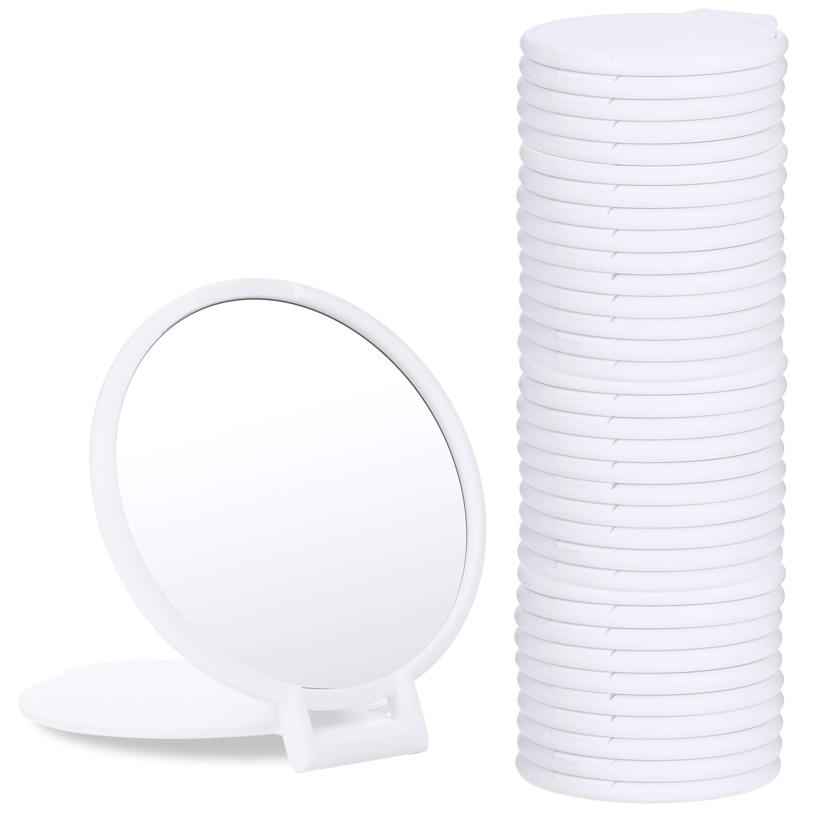 Photo 1 of 36 Pcs Compact Mirror Mini Mirror Small Mirror Portable Pocket Mirror Round Makeup Mirror for Purse Mini Folding Mirror for Women Travel Daily Use, (White)