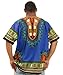 King-Sized Traditional Print Unisex Dashiki Top - Up to 68