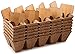 Planters' Choice Jiffy Seed Starter Pots Trays, Biodegradable Peat, 6 Pack / 60 Cells + 10 Bamboo Plant Markers