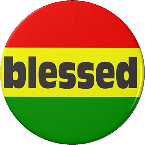 Rasta blessed Flag 1.25â€ Pinback Button Pin Jamaican Calypso Reggae Rastafarian