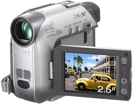 Caméscope Sony DCR-SX15E - Zoom Optique 50x, Capteur CCD 0.96 Mpix, Stabilisateur, Autonomie Jusqu'à 13h - Livré Avec Batterie Et Housse