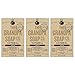 The Grandpa Soap Company Oatmeal Bar Soap - With Organic Oats + Chamomile Extract, Gently Exfoliates and Softens the Skin, Vegan, 4.25 Oz, 3 Pack