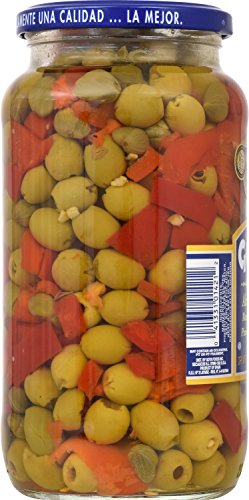 Goya Foods Pitted Alcaparrado Manzanilla Olives Pimientos & Capers, 19.25 Ounce (Pack of 12)