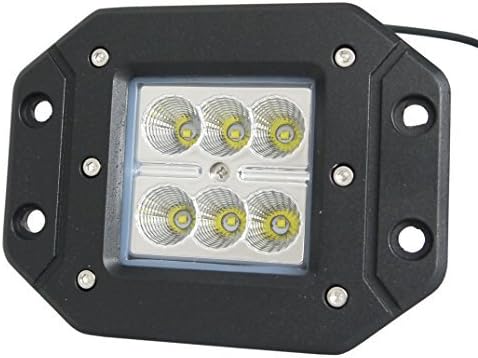 Lite-way 1218FC Cree Dually Flush Mount LED Tacoma Bumper Driving Lights, 18W, 2 Pack