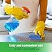 Miracle Microfiber Kitchen Sponge by Scrub-It - Non-Scratch Heavy Duty Dishwashing Cleaning sponges- Machine Washable - (Blue)