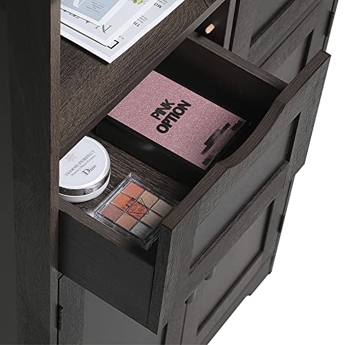 IWELL Storage with 2 Adjustable Drawers & 2 Shelves, 42.5”H x