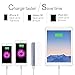 Imneed 10000mAh Portable Charger External Battery Power Bank for iPhone iPad Samsung Galaxy Smartphones Tablet- White