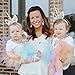 Unicorn party supplies and decorations set 176 piece for birthday party-Serves 16 guests-birthday bunting,straws,blowouts whistles,Unicorn headband,pink satin sash for girls,Unicor (A-pink)