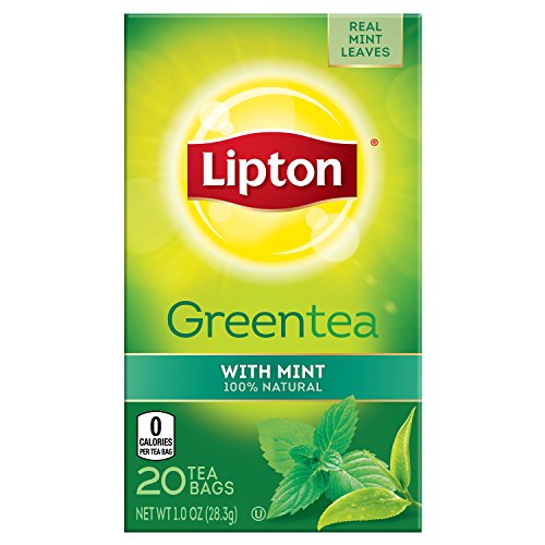 Lipton Green Tea Bags, Mint 20 ct (Pack of 6) Lipton Green Tea Bags, Mint 20 ct (Pack of 6)