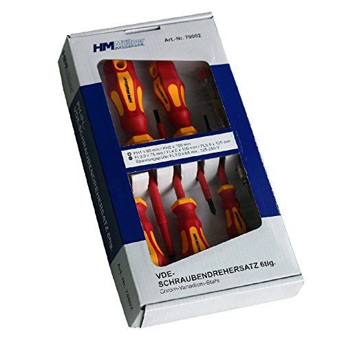 6 tlg. VDE Schraubendreher Satz PH/FL magnetisch