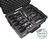 Case Club Waterproof 10 Pistol Case with Silica Gel x2 to Help Prevent Gun Rust (Non-Wheeled)