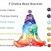 Besteel 7 Pcs Natural Stone Chakras Bracelet for Men Women Crystal Healing Yoga Bead Bracelet Adjustable