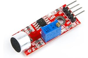 ST SHILLEHTEK SHILLEHTEK KY-037 Sound Sensor Module with Analog for Raspberry Pi, Arduino, ESP32, and DIY Projects | High Sensitivity Sound Microphone Sensor Detection Module