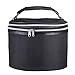 Expandable Wig Travel Case - Breathable Black Canvas Material with Carrying Handles - By Dini Wigs (Tall, No Head)