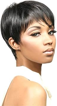 Amazon Com Elegence Z Women Wigs Fashion Natural Fluffy Side