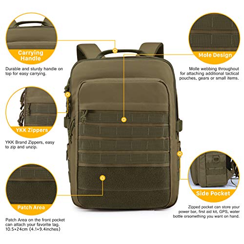 WindTook Laptop Backpack for Women and Men Molle Travel Computer