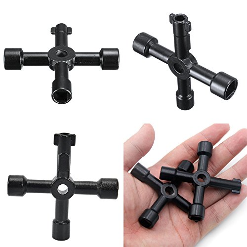 Refaxi 4 Way Utility Service Metal Key Plumbing Radiator Bleed Gas Electric Meter Tap
