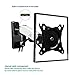 NB North Bayou TV Monitor Wall Mount Bracket Full Motion Articulating Swivel for 17-27 Inch Monitors with Load Capacity from 4.4~15.4lbs F120-S