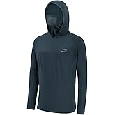 BASSDASH UPF 50+ Men’s Long Sleeve Fishing Shirt with Mask UV Neck Gaiter Hoodie
